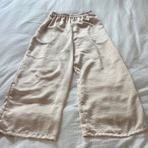 Shi by JOURNEYS Satin Elastic-Waist Pants in Blush